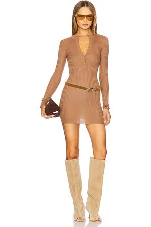 The Attico Long Sleeve Mini Dress