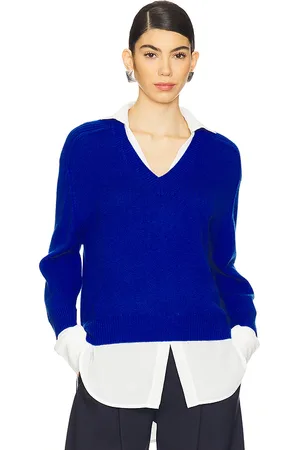 BROCHU WALKER V-neck Layered Pullover
