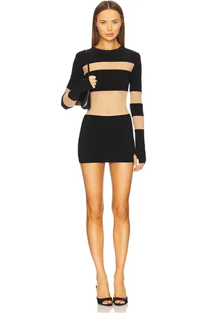 Norma Kamali Spliced Insert Pickleball Dress