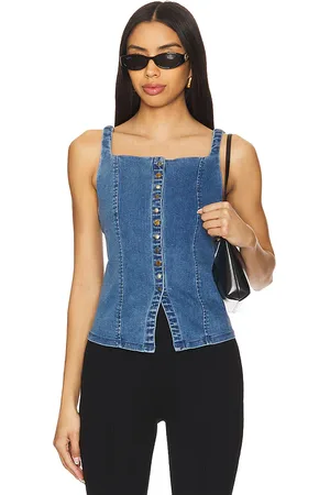 Free People A Moment In Time Denim Vest