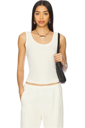 ENZA COSTA Puckered Tank Top