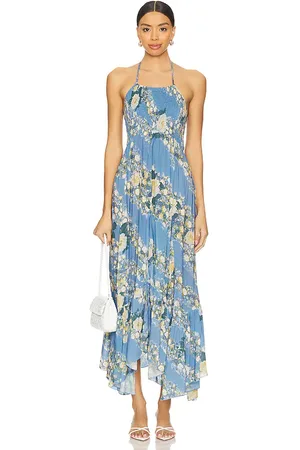 Free People Heat Wave Printed Maxi Dress