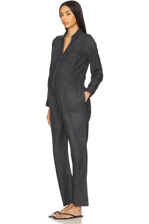 Hatch The Everyday Nursing Denim Jumpsuit