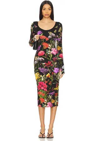 ALICE+OLIVIA Delora Ankle Length Dress