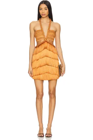 PATBO Pampas Fringe Mini Dress