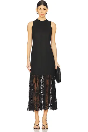 SEA Marja Embroidery Mesh Tank Dress