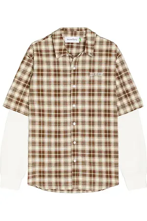 House of Sunny Double Layered Button Down Shirt