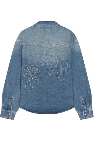 House of Sunny Take A Trip Contrast Stitch Shirt
