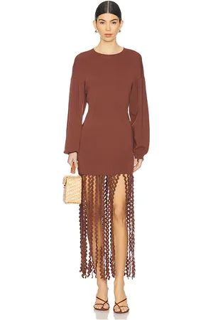 SIMON MILLER Wallis Knit Fringe Dress