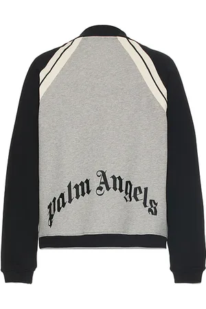 Palm Angels Curved Logo Track Varsity Jacket