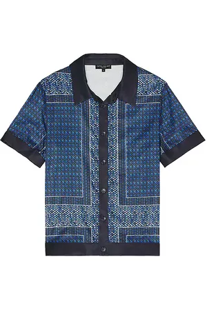 Central Park West Foulard Print Buttondown Shirt