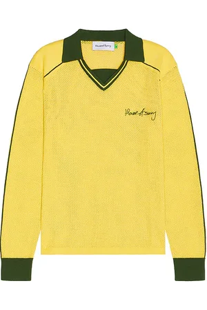 House of Sunny Open Knit Retro Collar Sports Top