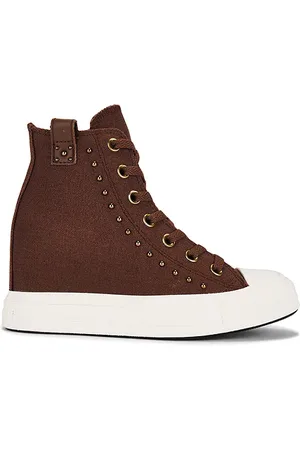 Converse Chuck Taylor All Star Wedge Sneaker Red Terracotta Egret & Black