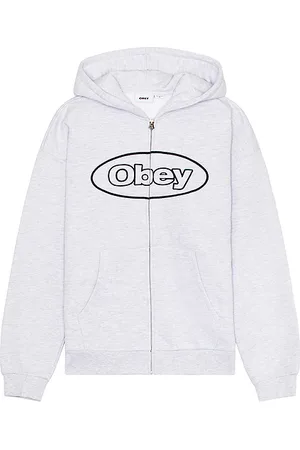 Obey Oval Extra Heavy Zip Hoodie