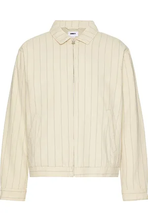 Obey Stripe Zip Up Jacket