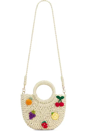 petit moments X REVOLVE Fruit Straw Bag