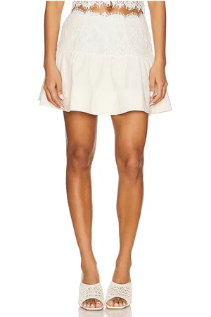 For Love & Lemons Doily Lace Mini Skirt