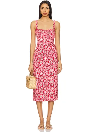 Free People Lucinda Printed Midi Dress