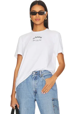 Ganni Relaxed O-Neck T-Shirt