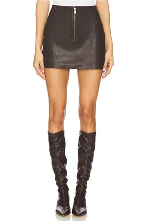 REMAIN Bonded Leather Skirt