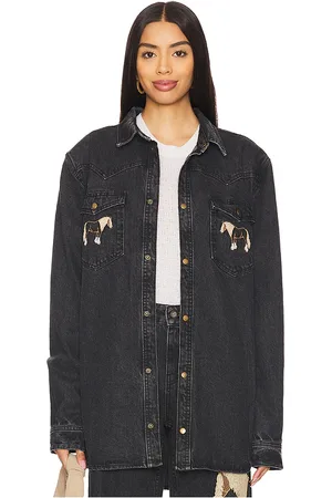 Understated Leather Horsey Shirt