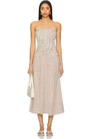 Minkpink Artemis Shirred Midi Dress