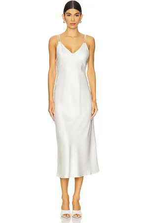 ALICE+OLIVIA Kiro V Neck Slip Dress