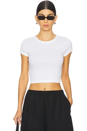ENZA COSTA Supima Baby Cropped Tee