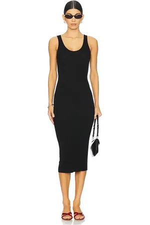 ENZA COSTA Silk Knit Tank Midi Dress