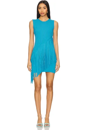 SIMON MILLER Spiral Knit Mini Dress