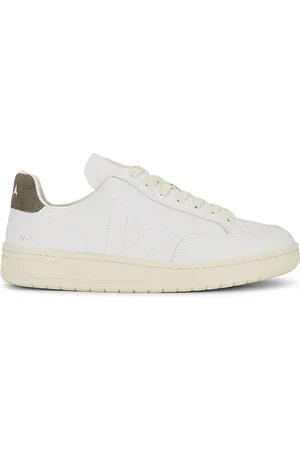 Veja V-12 Stitch Extra White White & Kaki