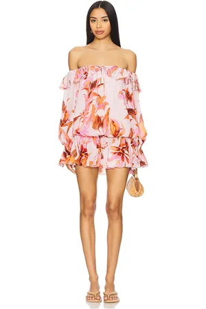 ROCOCO SAND Off Shoulder Mini Dress