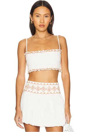 ROCOCO SAND Smocking Bandeau Top