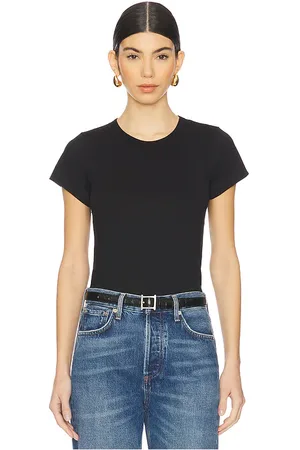 ÉTERNE Fitted Crewneck Short Sleeve Top