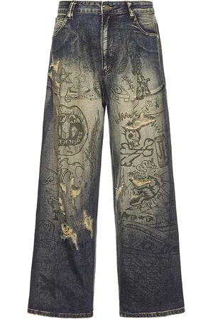 Jaded London Grafitti Colossus Washed Jean