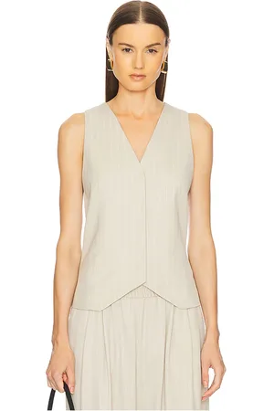 St Agni Pinstripe Wool Vest