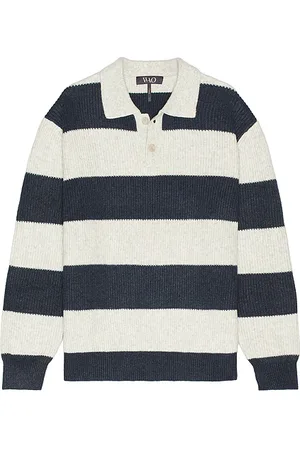 WAO Striped Long Sleeve Polo