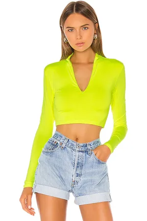 superdown Nicky Zip Crop Top