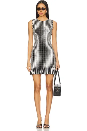 SIMON MILLER Belle Smocked Mini Dress