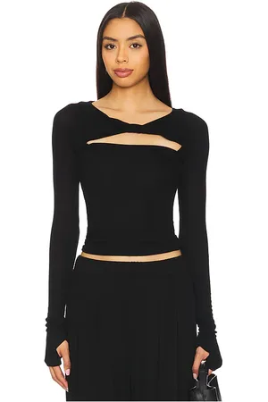 Michael Lauren Azura Knotted Neck Top