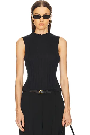 Guest In Residence Rib Mockneck Shell