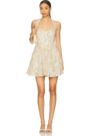Bardot Pollie Halter Mini Dress