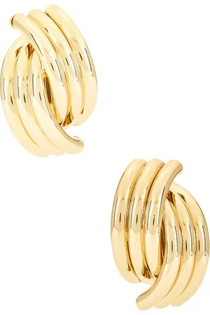 ANINE BING Crossover Ribbed Stud