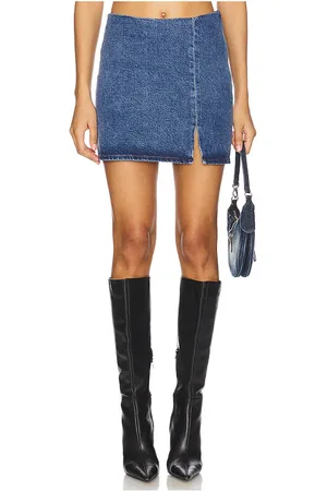 GOOD AMERICAN Denim Mini Skirt