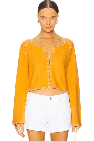 NAADAM Cashmere Embroidered Raglan Cardigan