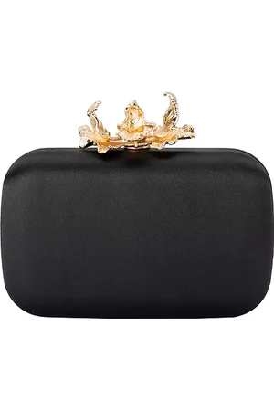 Olga Berg Adele Orchid Lock Clutch