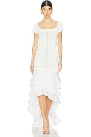 Alejandra Alonso Rojas Knit Ruffle Dress