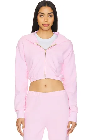 LA Made Zip Up Crop Hoodie