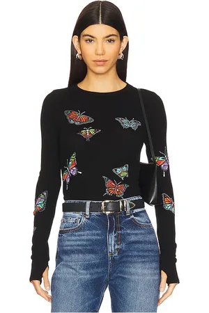 LAUREN MOSHI Mckinley Vintage Butterflies Thermal Top