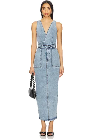 GOOD AMERICAN Fit For Success V-neck Maxi Dress